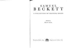 Being Without Time: on Beckett's Play Waiting for Godot, TRUM BOOK