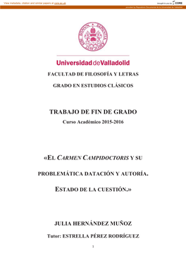 TRABAJO DE FIN DE GRADO Curso Académico 2015-2016