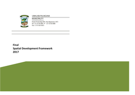 Final Spatial Development Framework 2017