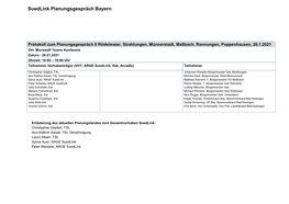 Protokoll Zum Suedlink Planungsgespräch Bayern