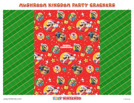 Mushroom Kingdom Party Crackers