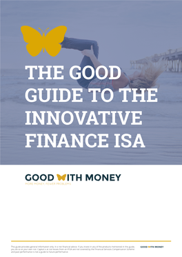 The Good Guide to the Innovative Finance Isa