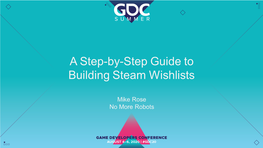 A Step-By-Step Guide to Building Steam Wishlists