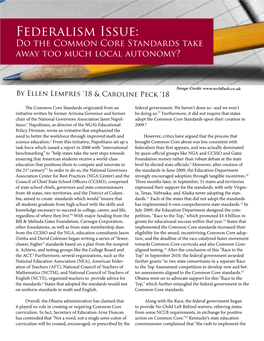 Federalism Issue: Do the Common Core Standards Take Away Too Much Local Autonomy?