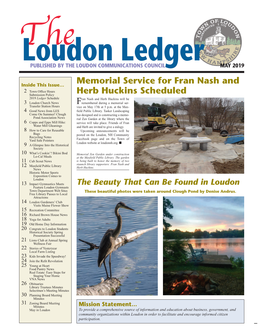 The Loudon Ledger PUBLISHED by the LOUDON COMMUNICATIONS COUNCIL MAY 2019