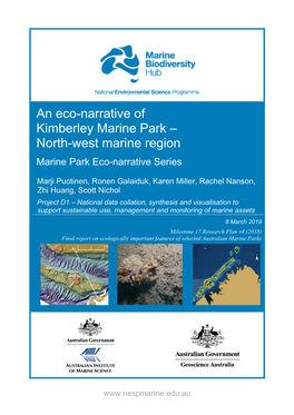 An Eco-Narrative of Kimberley Marine Park – North-West Marine Region Marine Park Eco-Narrative Series