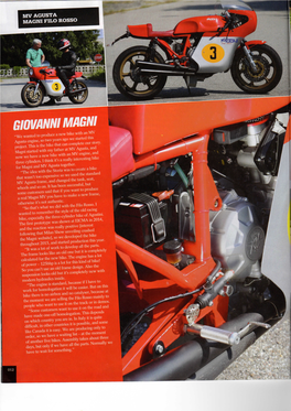 GIOVANNI MAGNI "We Wanted to Produce a New Bike with an MV Agusta Engine, So Two Years Ago We Started This Project