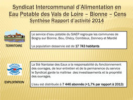 Bionne – Cens Synthèse Rapport D’Activité 2014