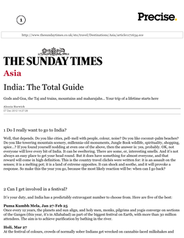 Asia India: the Total Guide