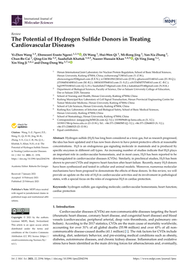 The Potential of Hydrogen Sulfide Donors in Treating Cardiovascular