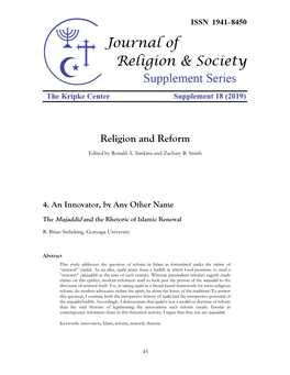 Religion and Reform