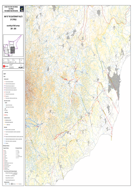 MAP of the QUATERNARY FAULTS of CYPRUS According to Field