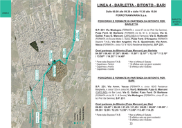 Linea 4 - Barletta - Bitonto - Bari