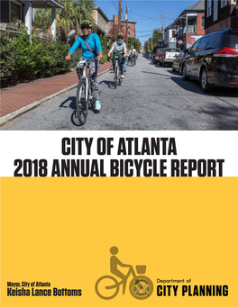 City of Atlanta 2018 Annual Bicycle Report