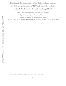 Benchmark Thermochemistry of the C Nh {2N+ 2} Alkane Isomers (N