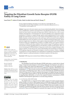 Targeting the Fibroblast Growth Factor Receptor (FGFR) Family in Lung Cancer