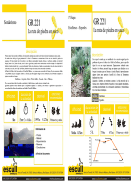 GR 221 GR 221 Estellencs - Esporles La Ruta De Piedra En Seco La Ruta De Piedra En Seco