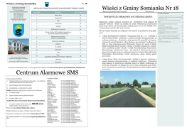 Wieści Z Gminy Somianka Nr 18 07-203 Somianka Biuletyn Informacyjny Gminy Somianka Kwiecień 2017 E-Mail: Somianka@Somianka.Pl Nr Pokoju Komórka Tel