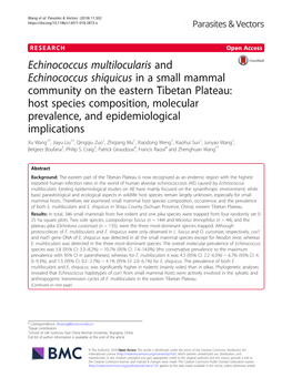 Echinococcus Multilocularis