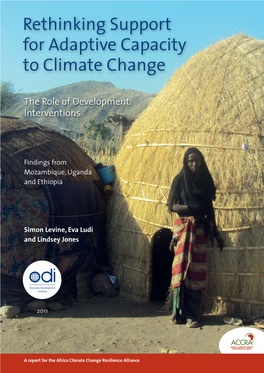 Rethinking Support for Adaptive Capacity to Climate Change