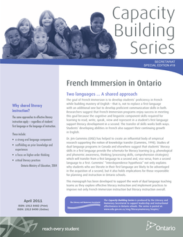 French Immersion in Ontario