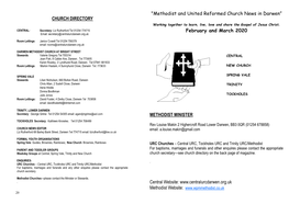 Methodist and United Reformed Church News in Darwen” February