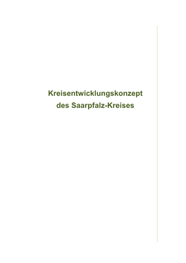 Kreisentwicklungskonzept Des Saarpfalz-Kreises