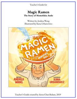 Magic Ramen the Story of Momofuku Ando