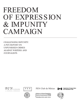Freedom of Expression & Impunity Campaign