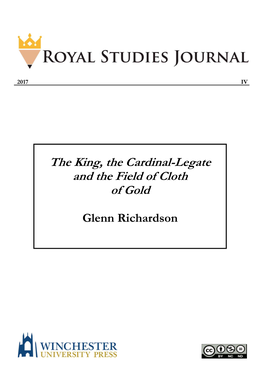 The King, the Cardinal-Legate and the Field of Cloth of Gold