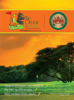 Inaugural DGC Junior Inter Club 2014 the R&A Says YES to Ladies DGC