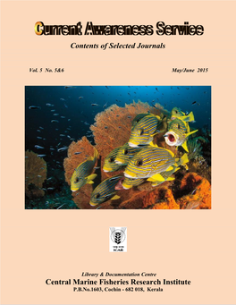 Contents of Selected Journals Central Marine Fisheries Research Institute