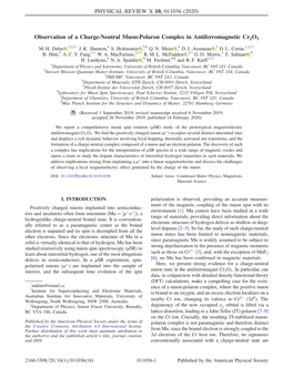 Observation of a Charge-Neutral Muon-Polaron Complex in Antiferromagnetic Cr2o3