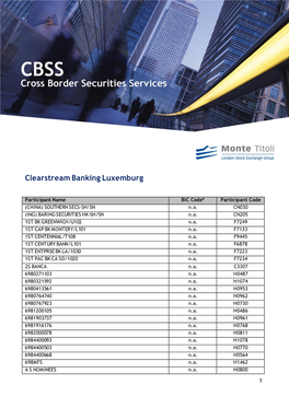 Clearstream Banking Luxemburg