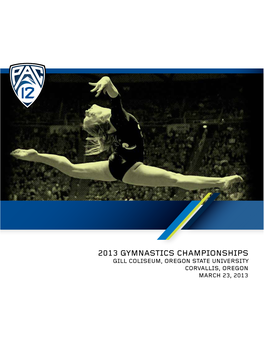 2013 Gymnastics Championships Gill Coliseum, Oregon State University Corvallis, Oregon March 23, 2013