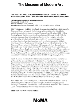The First Major U.S. Museum Exhibition of Tarsila Do Amaral Celebrates the Artist's Pioneering Work and Lasting Influence