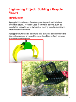 Building a Grapple Fixture Introduction