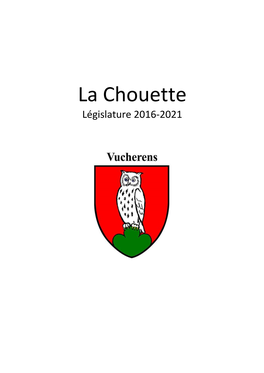 La Chouette Législature 2016-2021