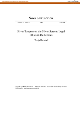 Legal Ethics in the Movies