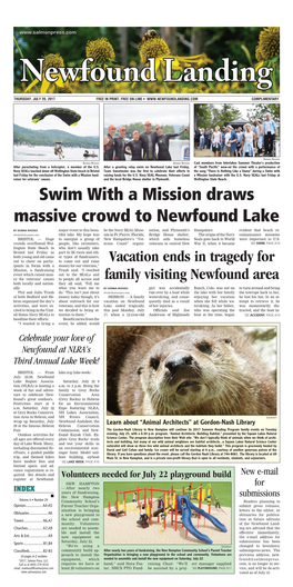 Swim with a Mission Draws Massive Crowd to Newfound Lake