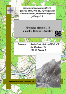 Přeložka Silnice I/13 V Úseku Ostrov – Smilov