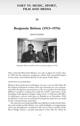 Benjamin Britten (1913–1976)