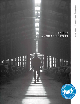 2018-19 Annual Report Table of Contents