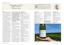Champagne's Ancient Grape Varieties