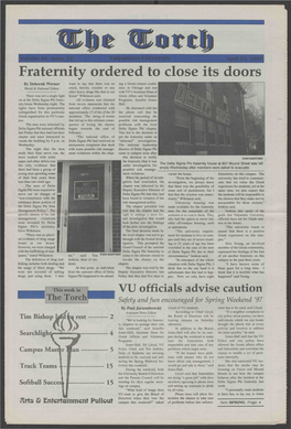 Fraternity Ordered to Close Its Doors