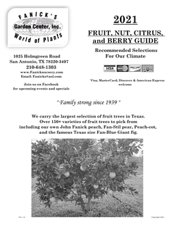 Fruit Tree Guide Is for Reference Only