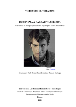 DO CINEMA À NARRATIVA SERIADA Um Estudo Da Transposição Do Filme Psycho Para a Série Bates Motel