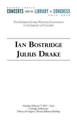 Ian Bostridge Julius Drake