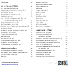 Einführung 8 DIE ERSTEN FAHRRÄDER 12 MODERNE