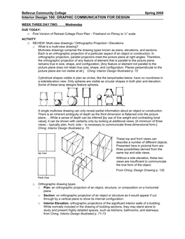 Interior Design 160: GRAPHIC COMMUNICATION for DESIGN